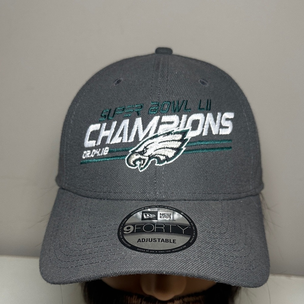 New Era Philadelphia Eagles new Super Bowl LII Champions Gray Cap